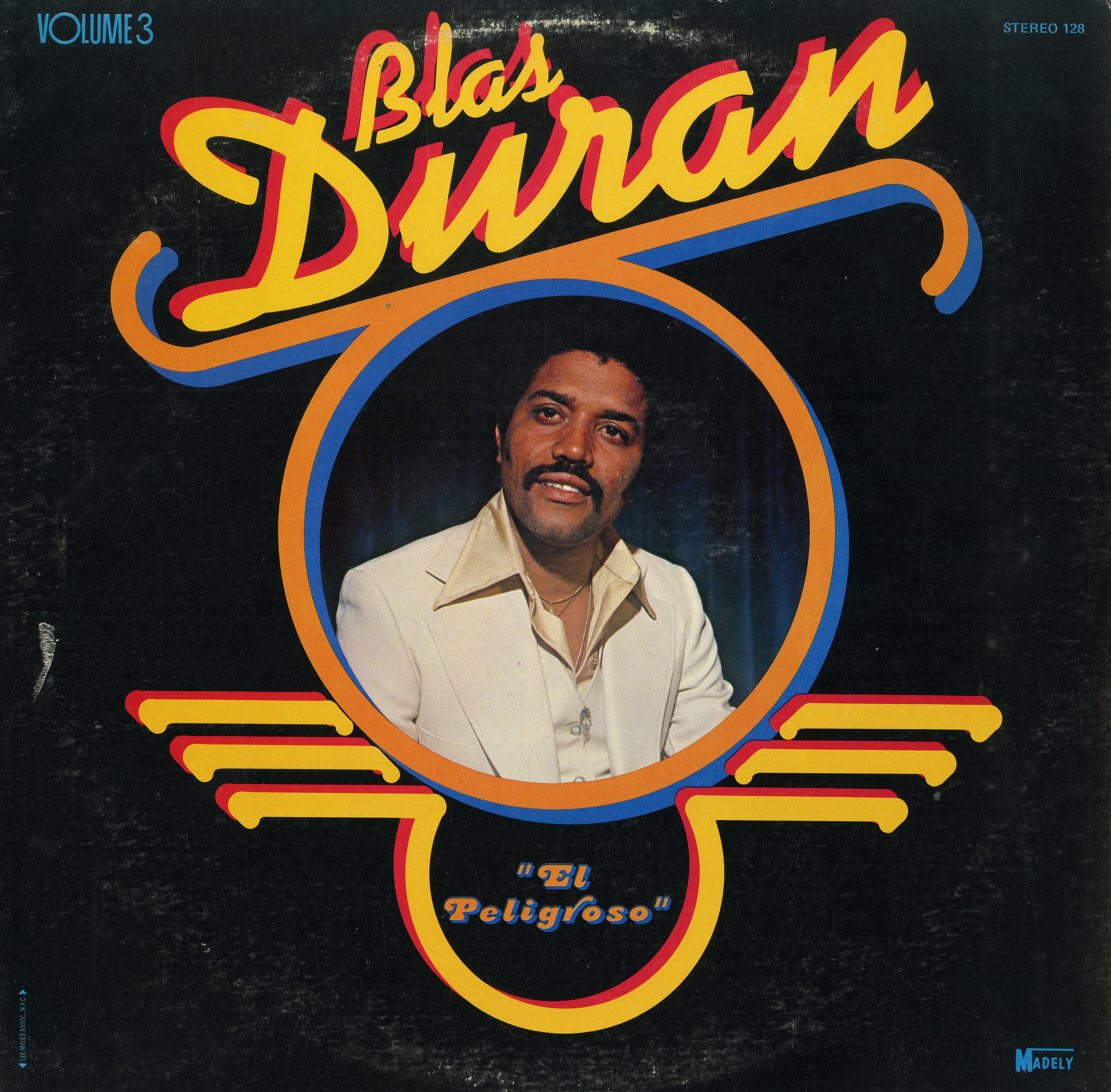 Blas Duran "El Peligroso" LP album cover, 1978