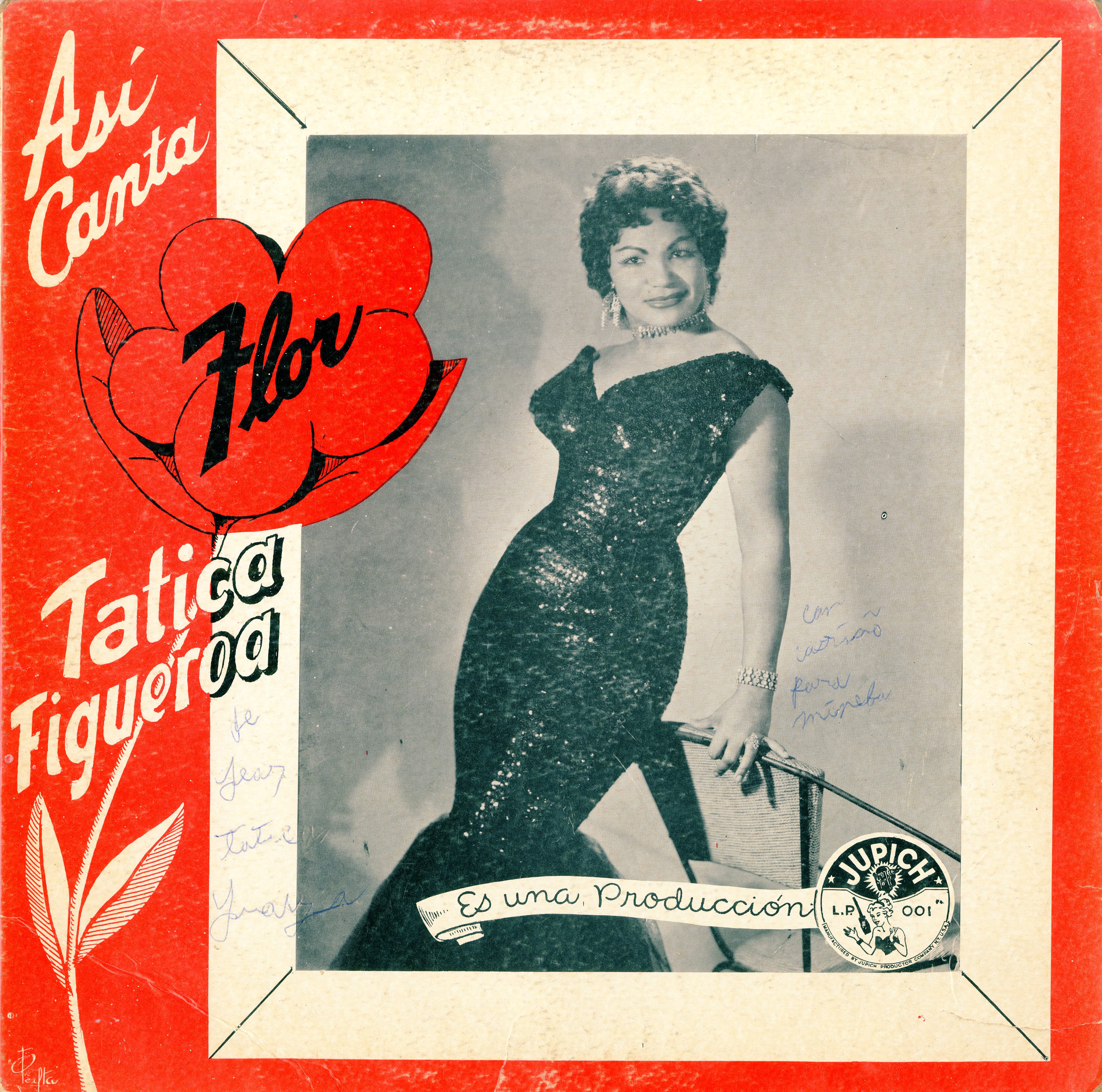 Así Canta Flor Tatica Figueroa, LP Album Cover, ca. 1960s