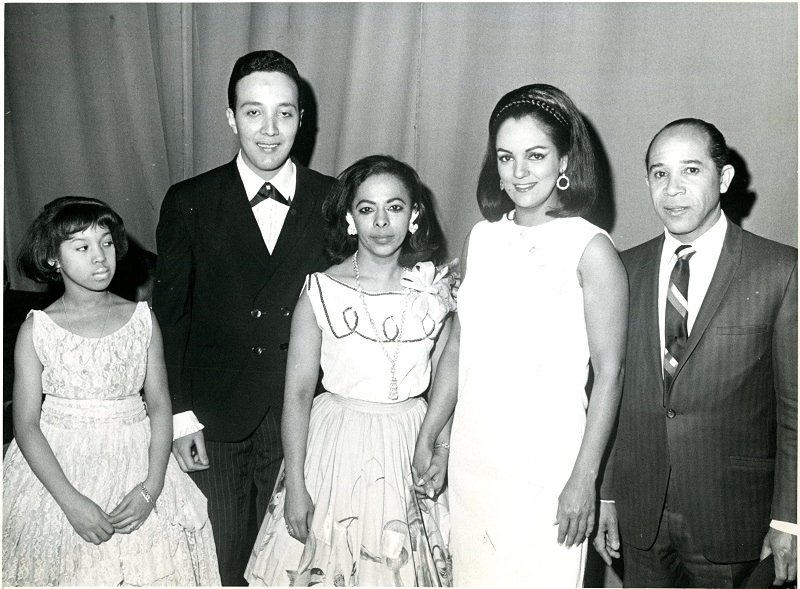 Normandía Maldonado (center), José Lacay (left), and Luis Kalaff (right), circa 1968