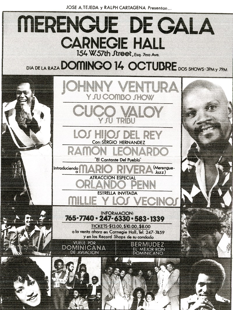 Merengue de Gala Event Poster, October 14, 1979