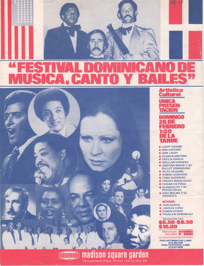 Dominican Festival of Music, Song, and Dance Flyer, February 26, 1978