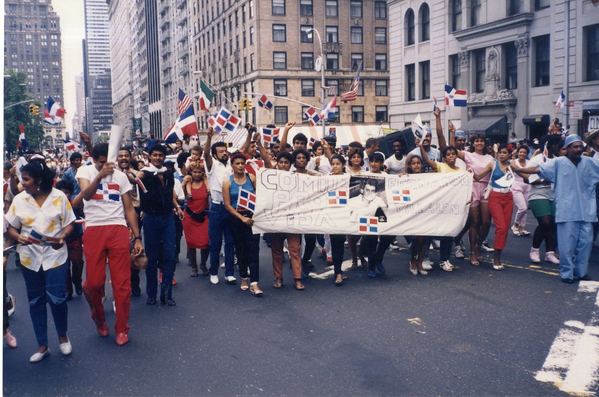 March of the Committee pro-visa for Fernandito Villalona, ca. 1980s