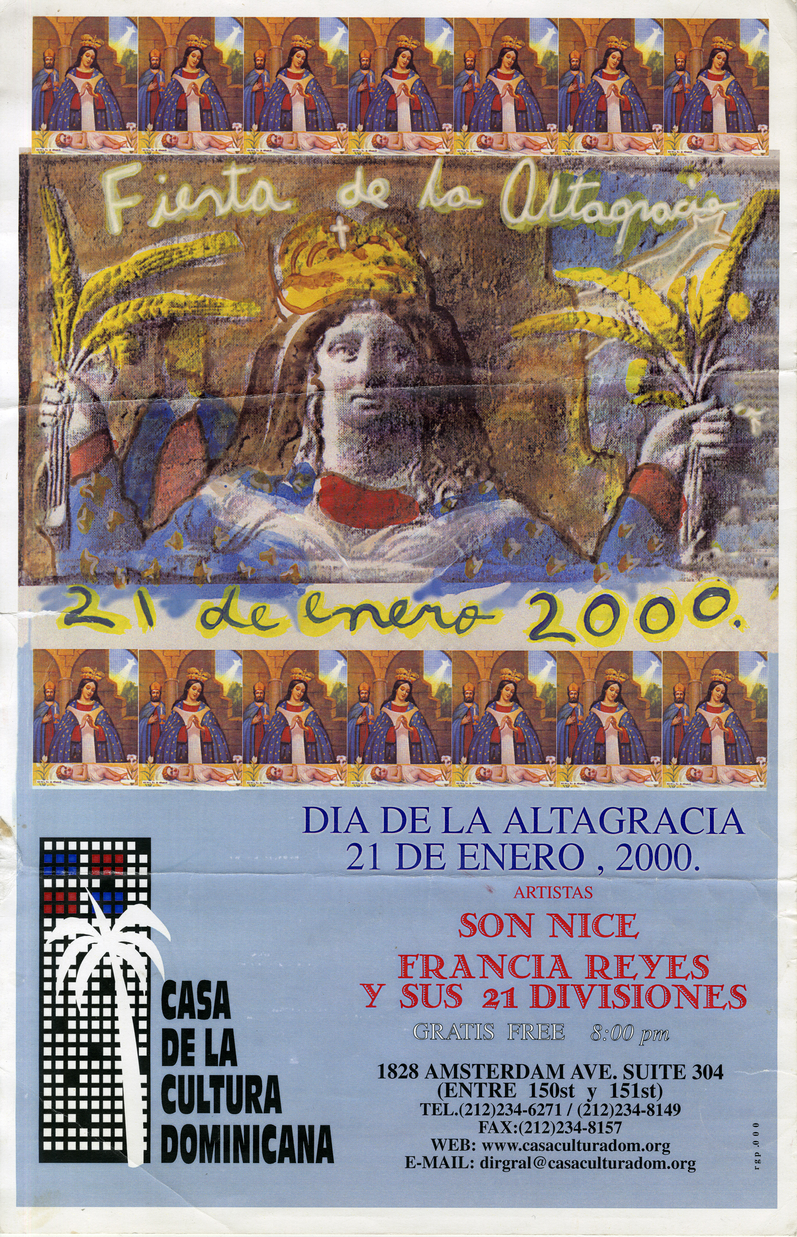Fiesta de la Altagracia Concert Poster, January 21, 2000