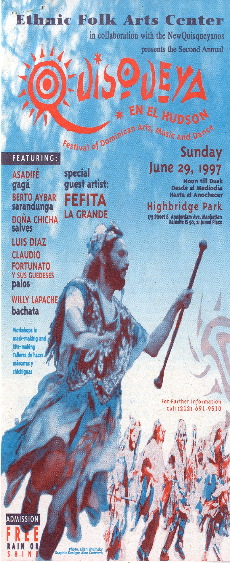 Quisqueya en el Hudson Event Flyer, June 29, 1997