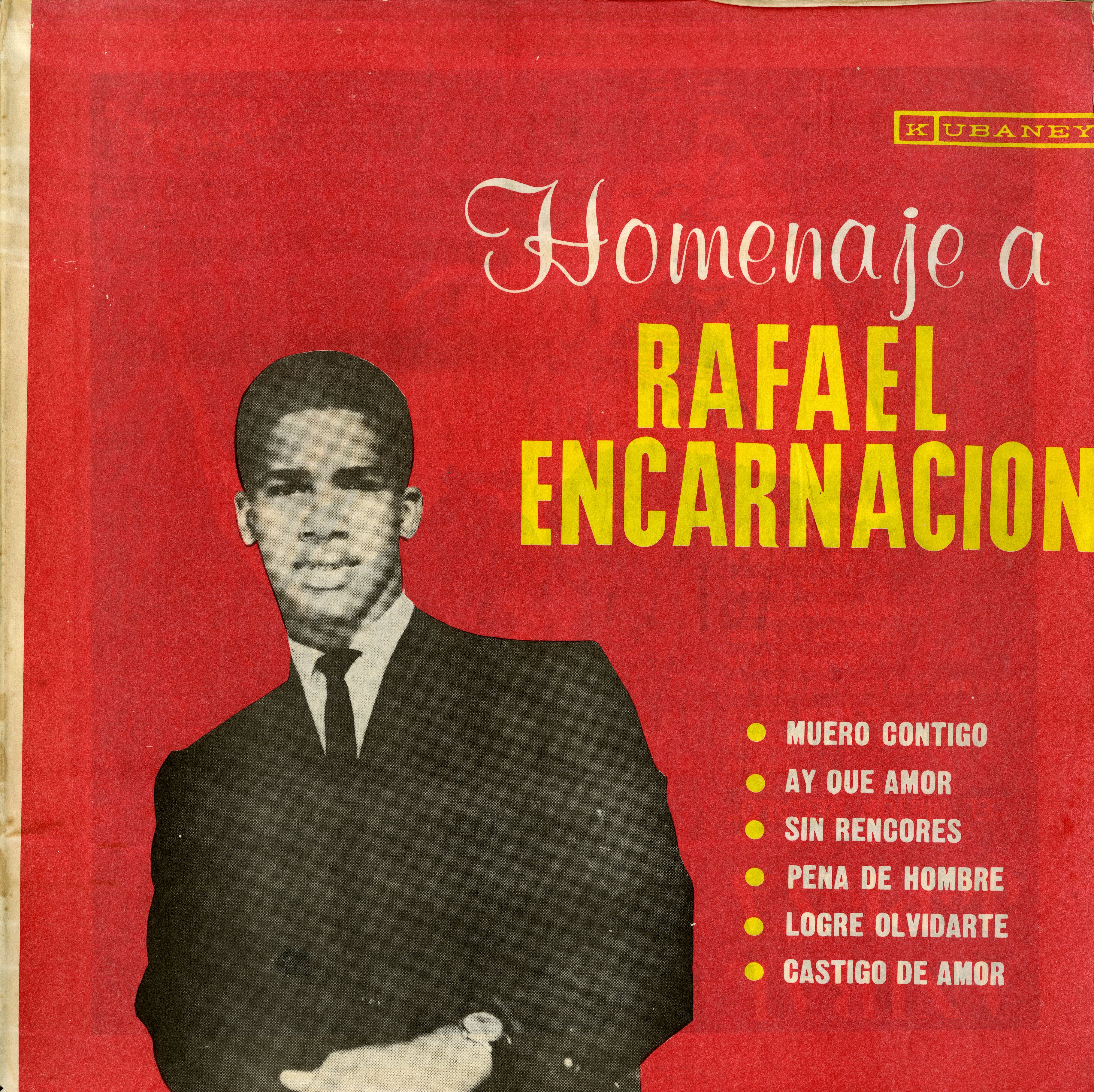 Homenaje a Rafael Encarnación LP album cover, ca. 1960s