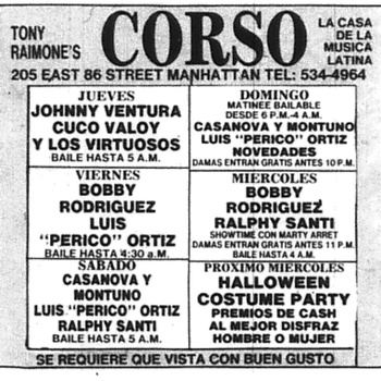 El Corso, Advertisement, 1978
