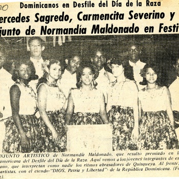 Dominicanos en Desfile del Día de la Raza, 1968
