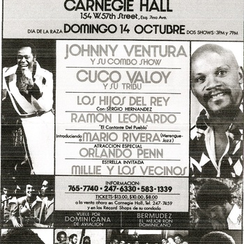 Merengue de Gala promotional flyer, October 14, 1979