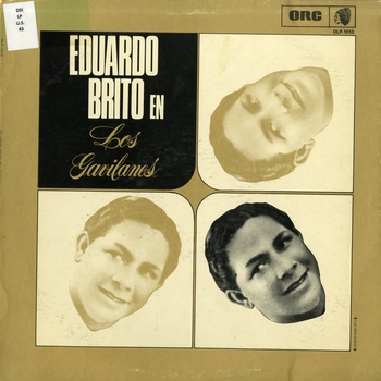 Eduardo Brito en Los Gavilanes LP album cover, ca. 1970s