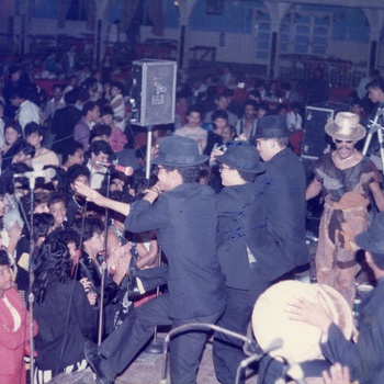 Aramis Camilo and La Organización Secreta performing in Providence, RI, ca. 1980s