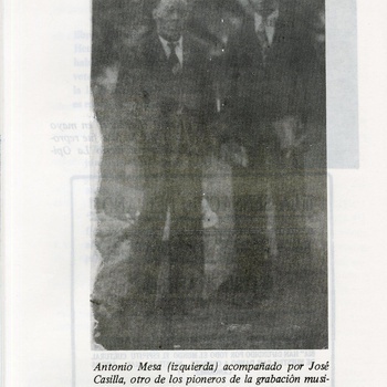 Antonio Mesa (left) and José Casilla (right), circa 1928
