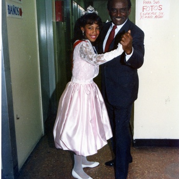 Joseíto Mateo with Ballet Quisqueya Dancer, ca. 1990s