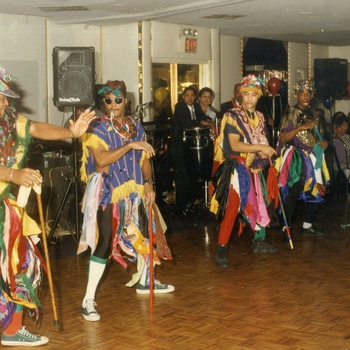 Genaro Ozuna and Ricardo Ureña dancing Gagá, ca. early 2000s