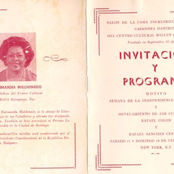 Centro Cultural Ballet Quisqueya Event Program, February 17-18, 1990