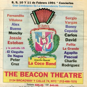 XIII Carnaval del Merengue 1991 Newspaper Advertisement